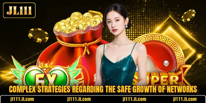Complex strategies regarding the safe growth of networks