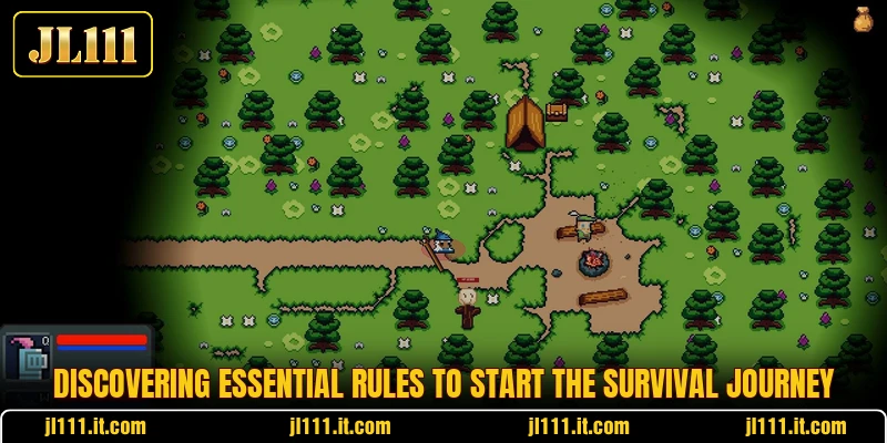 Discovering essential rules to start the survival journey