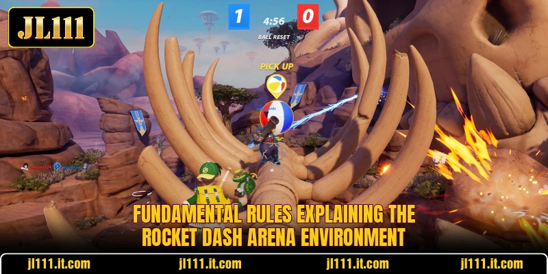 Fundamental rules explaining the Rocket Dash Arena environment