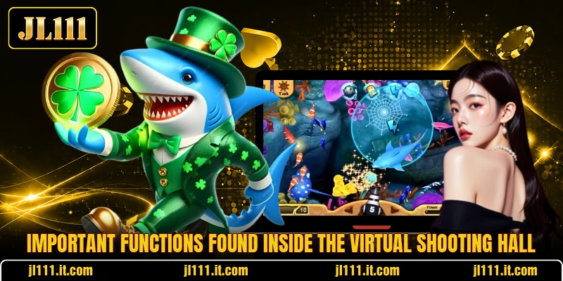Important functions found inside the virtual shooting hall