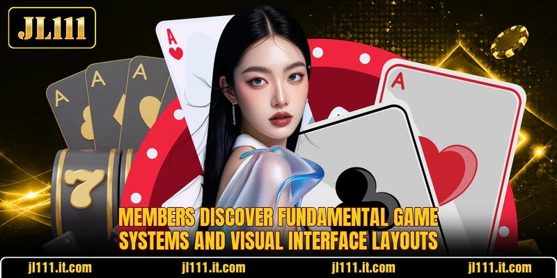 Members discover fundamental game systems and visual interface layouts